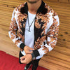 Printed Casual Men's Fallwinter Jacket Coat