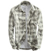 Maxime Long-Sleeved Lapel Plaid Shirt