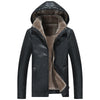 Men's Casual Zipper Slit Turn-down Collar Coat