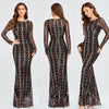 Maxi Dresses Long Sleeve Female Party Dresses