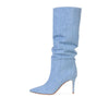 Women's Denim Knee-high Boots