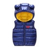 Boys Girls Sleeveless Waistcoat Kids Outerwear Vests Children Hooded Jackets