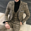 Maxime Thick Slim Fit Plaid Suits