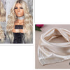 European and American blonde long curly wigs