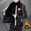 Leather Cotton-padded Coat