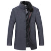 Men's Stand Collar Woolen Coat