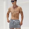 Striped beach pants, pants, loose shorts