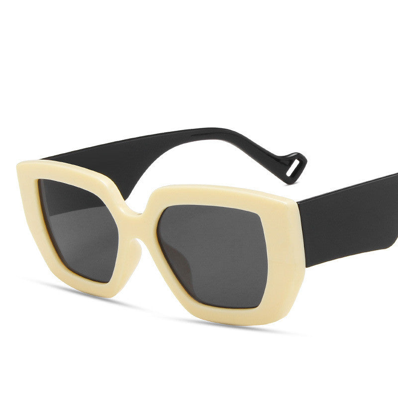 Personality Polygon Contrast Sunglasses