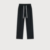 Straight Drooping Fleece-lined Pants