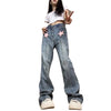 High Waist Hollow-out Jeans For Women