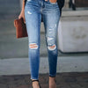 Maxime Washed Ripped Skinny Jeans