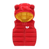 Boys Girls Sleeveless Waistcoat Kids Outerwear Vests Children Hooded Jackets