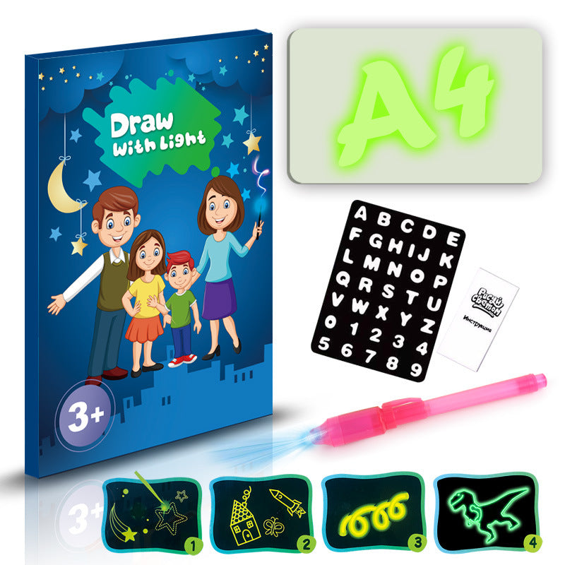 Educational Toy Drawing Pad 3D Magic 8 Light Effects