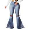 Wide Leg Jeans With Holes In The Knee