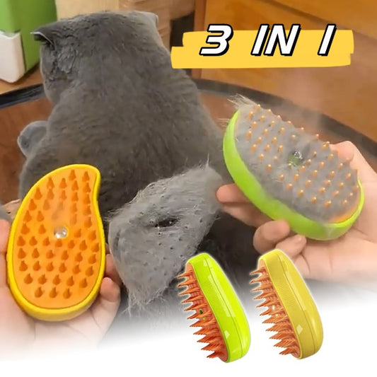 Cat Steam Brush Dogs And Cats Pet Electric Spray Massage Comb Brush 3 In 1