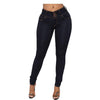 Hip-lifting Slim-fit Wide-waisted Denim Trousers