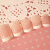 Nail art  Nail art finished French long fake nail patch long French