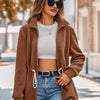 Casual  Long Sleeve Plush Coat