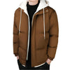 Men's Windproof Warm Hooded Cotton Jacket Thickened