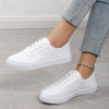 Lace Up Casual Comfortable White Shoes