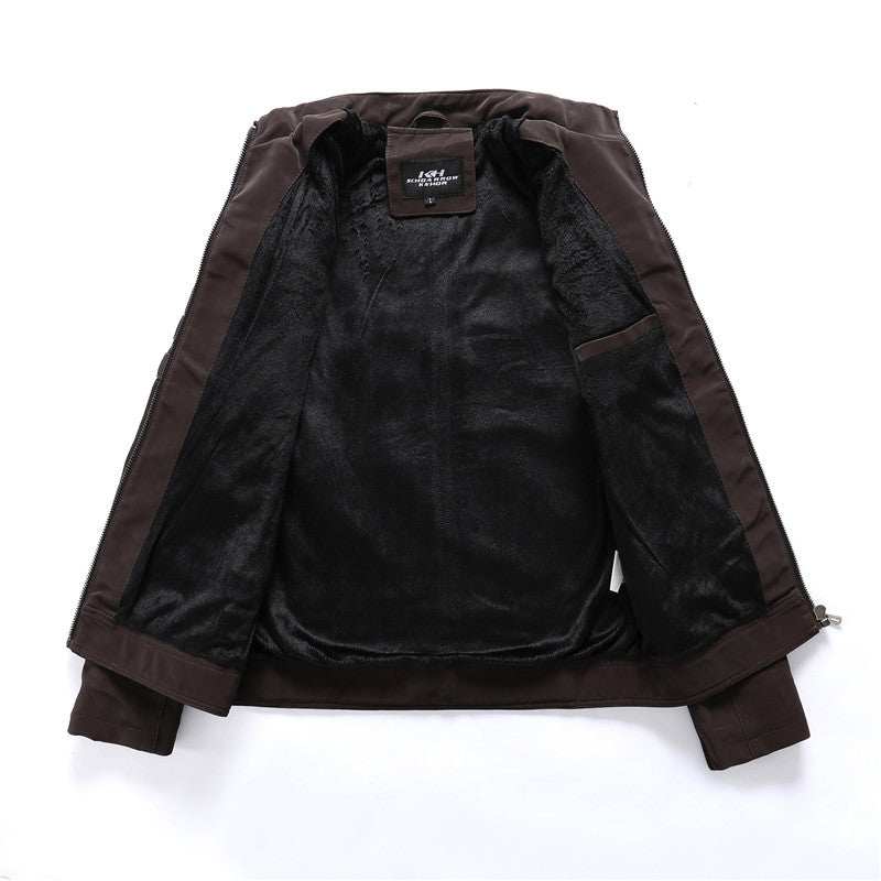 Maxime Men Pu Leather Jackets Coats