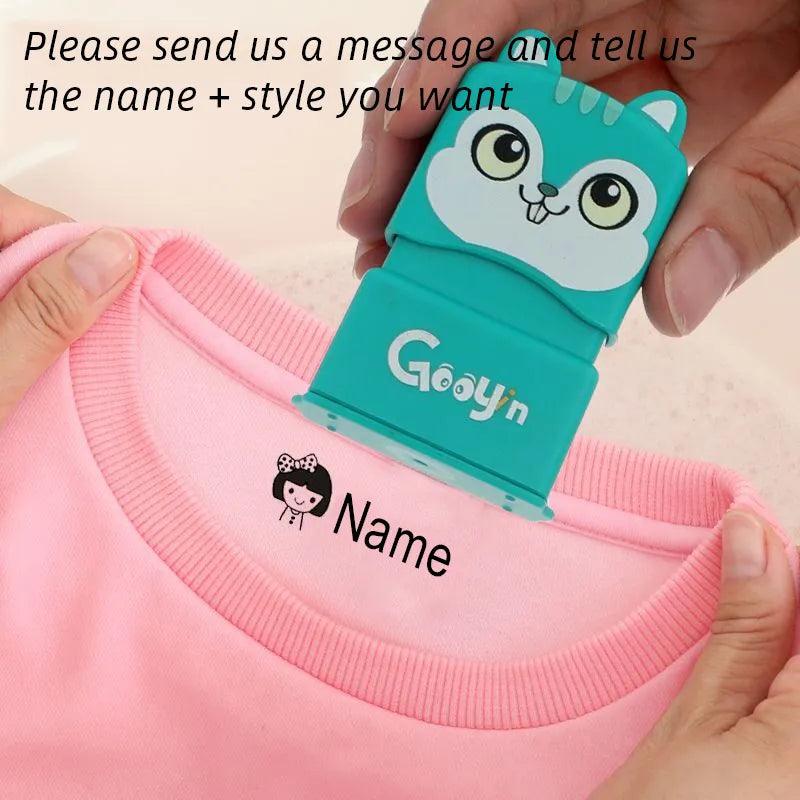 Maxime Customized Name Stamp Paints Personal Student Child Baby Engraved Waterproof Non-fading Kindergarten Cartoon Clothing Name Seal - MAXIME