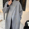 Women's Long Loose Cashmere Overcoat