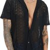 Maxime Lace Shirt Hollow Out See-through - MAXIME