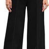 MAXIME High Waist Drawstring Wide Leg Trousers - MAXIME