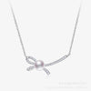 Women's Bow Pearl Necklace Micro Inlaid Zircon - MAXIME