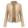 Thin Large Size Leather Slim-fit Jacket