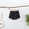 High Waist Wide-leg Denim Shorts - MAXIME