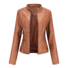 Thin Large Size Leather Slim-fit Jacket