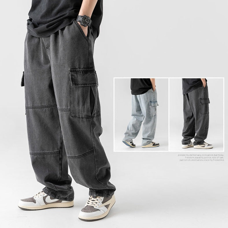 Men's Double Three-dimensional Pocket Jeans