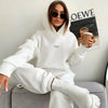 MAXIME Knitted Fleece Casual Suit Two-piece Set