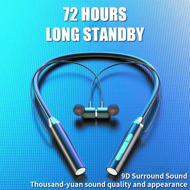 Maxime Wireless Bluetooth Headphones Neck Stereo Noise Reduction Universal Sports Earphone Microphone