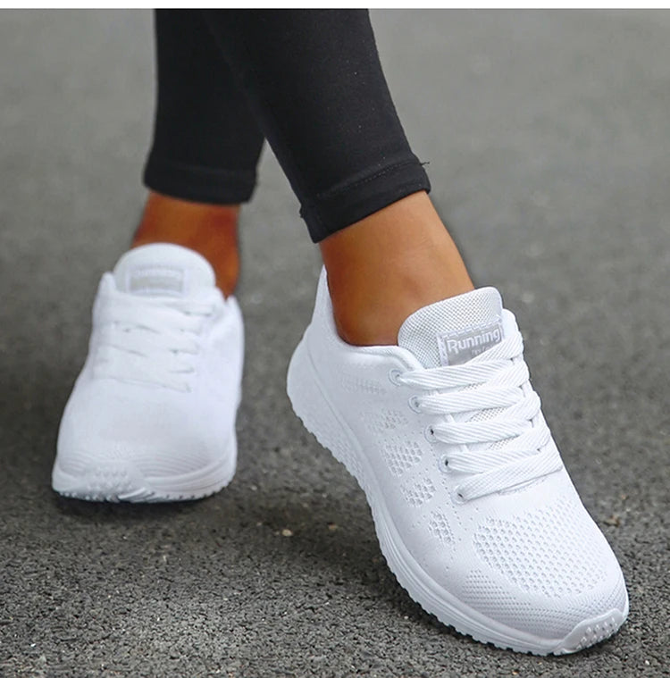 Breathable Outdoor Solid Color Sneakers Women