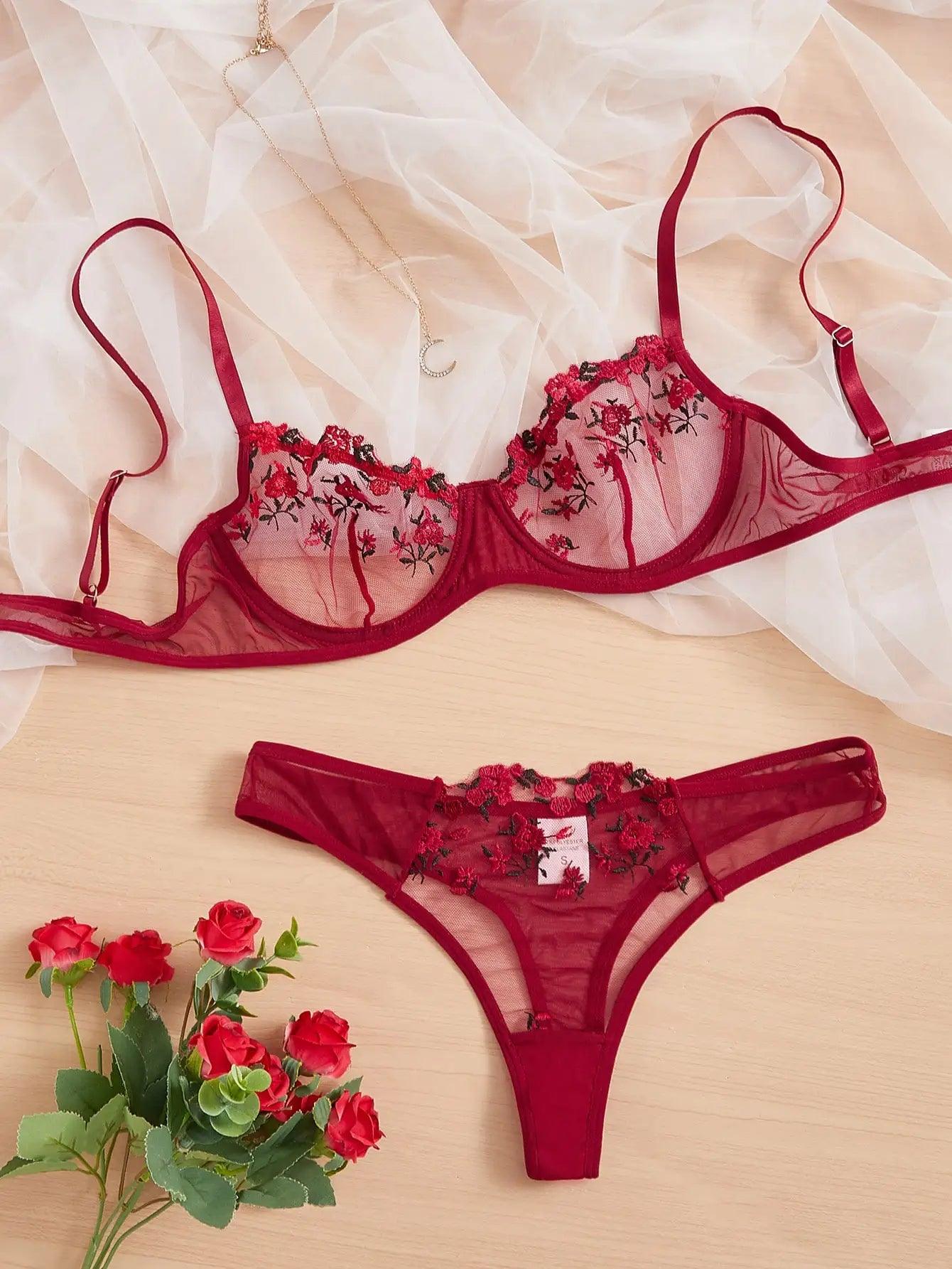 Bra Kit Push Up Breves Sets Erotic Bra - MAXIME