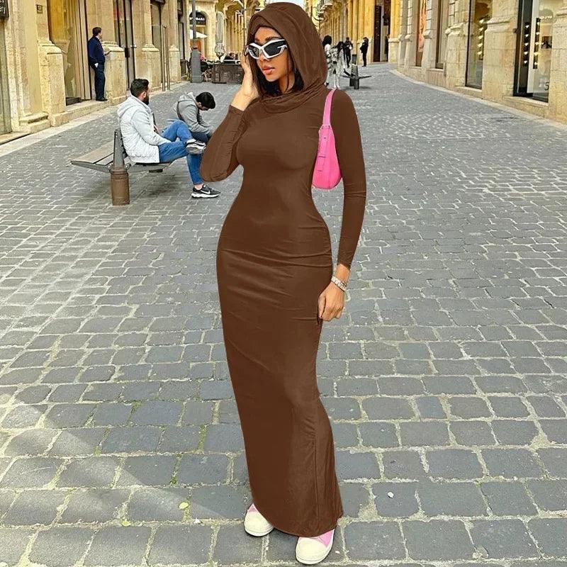 Long Sleeves Fitted Dress - MAXIME