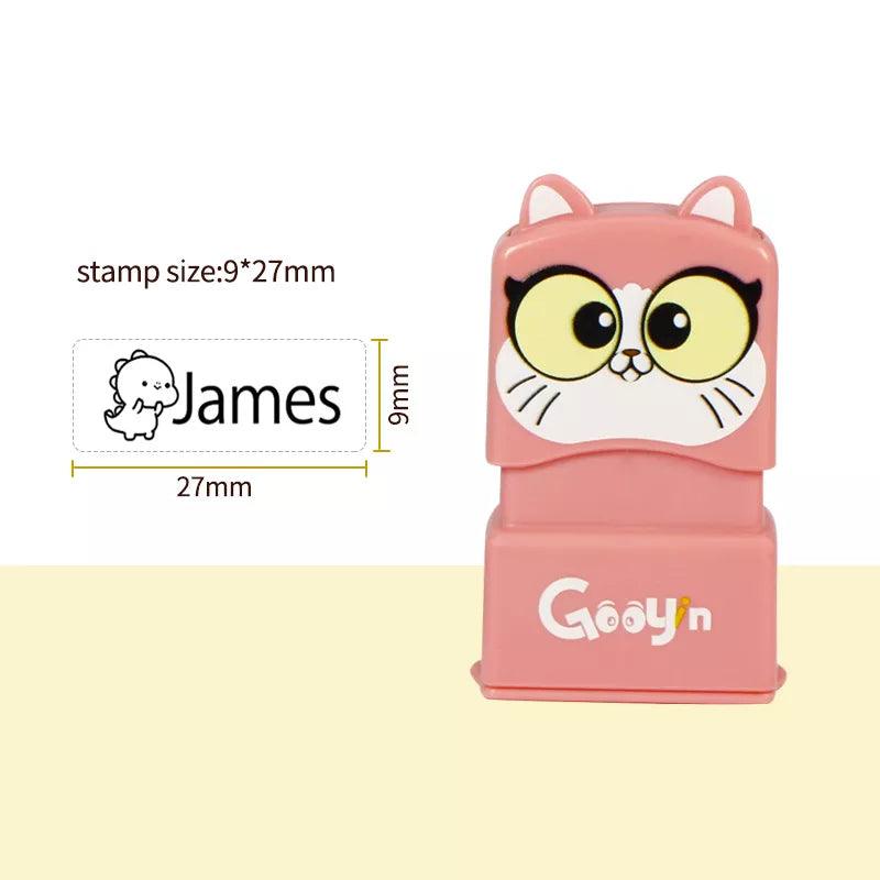 Maxime Children's Name Seal Custom Student's Name Stamp Kindergarten Clothes Waterproof Name Sticker Kawaii Montessori Stamp Gift - MAXIME