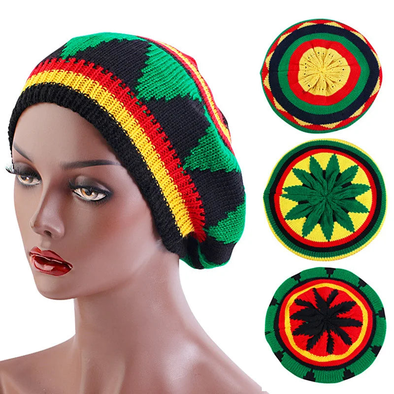 Mens Women Jamaican Rasta Knit