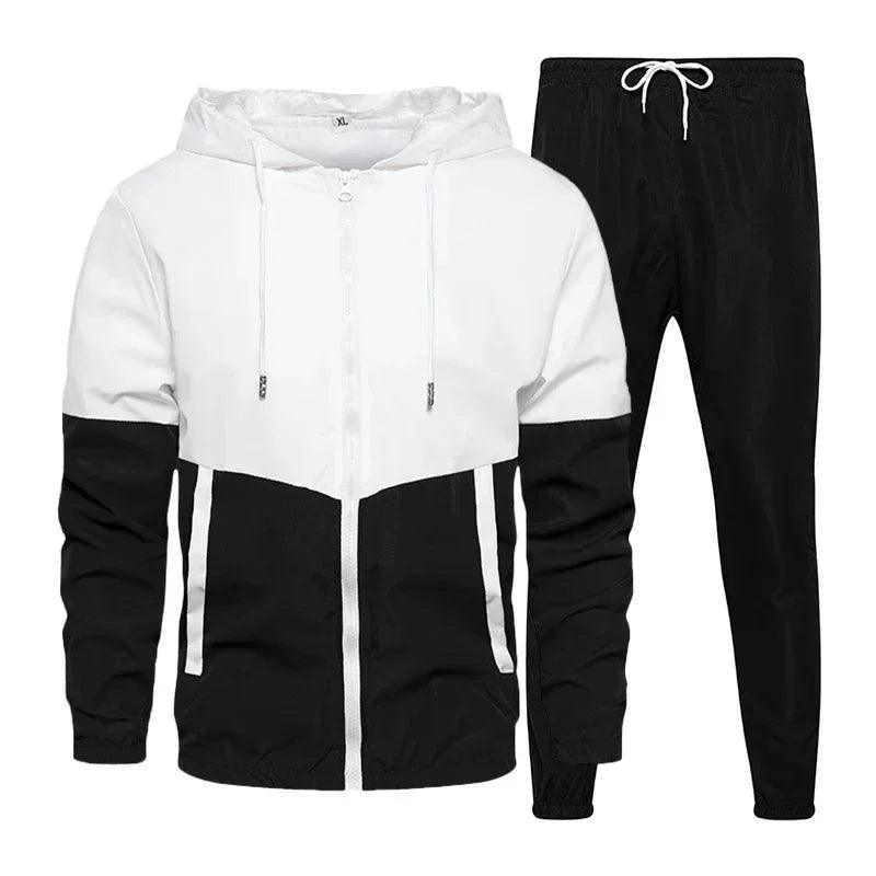 Brand Men Tracksuit Casual Set Joggers Sportswear 2 Piece Sets - MAXIME