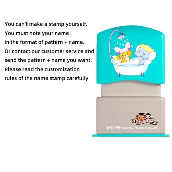 Maxime Customized Name Stamp Paints Personal Student Child Baby Engraved Waterproof Non-fading Kindergarten Cartoon Clothing Name Seal - MAXIME