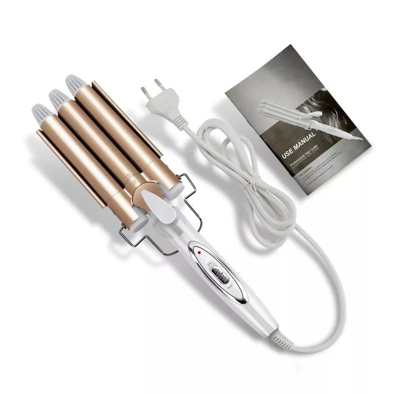 Maxime Professional Hair Tools Curling Iron Ceramic Triple Barrel Hair Styler Hair Waver Styling Tools Hair Curlers Electric Curling