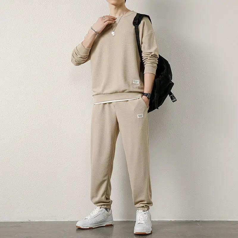 Men Two-Piece Casual Loose Long Sleeve and Pants - MAXIME