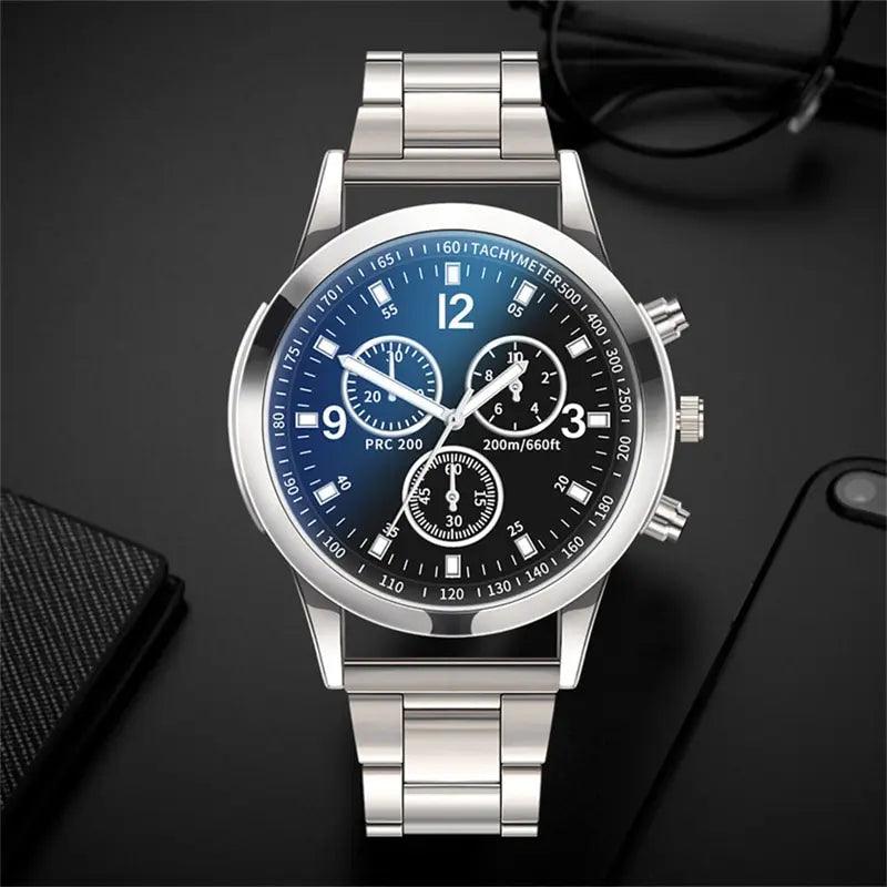 Maxime Fashion Mens Stainless Steel Watches Luxury Quartz Wristwatch Clock Men Business Casual Watch Relogio Masculino - MAXIME