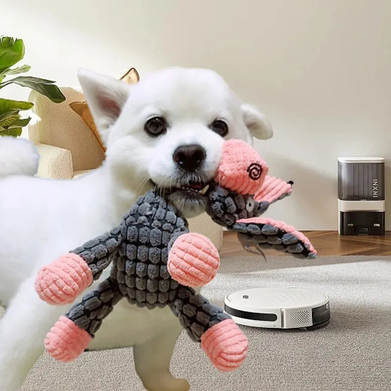 Maxime Dog Sounding Toy Molar Training Decompress Interactive Bite Resistant Donkey Shape Plush Toys Pet Supplies