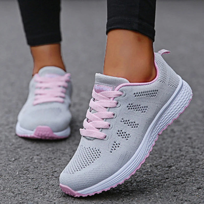 Breathable Outdoor Solid Color Sneakers Women