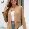 Fashion Women With Pockets Suit Jacket Tops