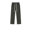 Straight Drooping Fleece-lined Pants